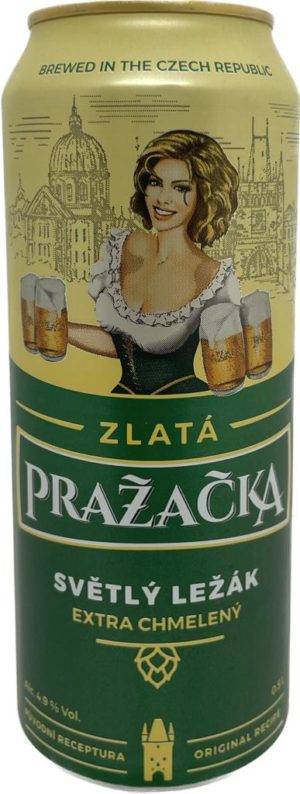 Пражечка Злата светлый лагер (марки) 0,5 ж/б